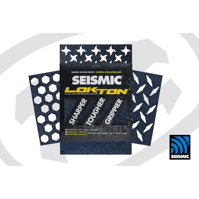 SEISMIC Lokton 60-GRIT Grain Standard / 3 Plaques - Grip