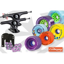 Pack - Paris Trucks 180mm Black - Orangatang In Heat 75mm...