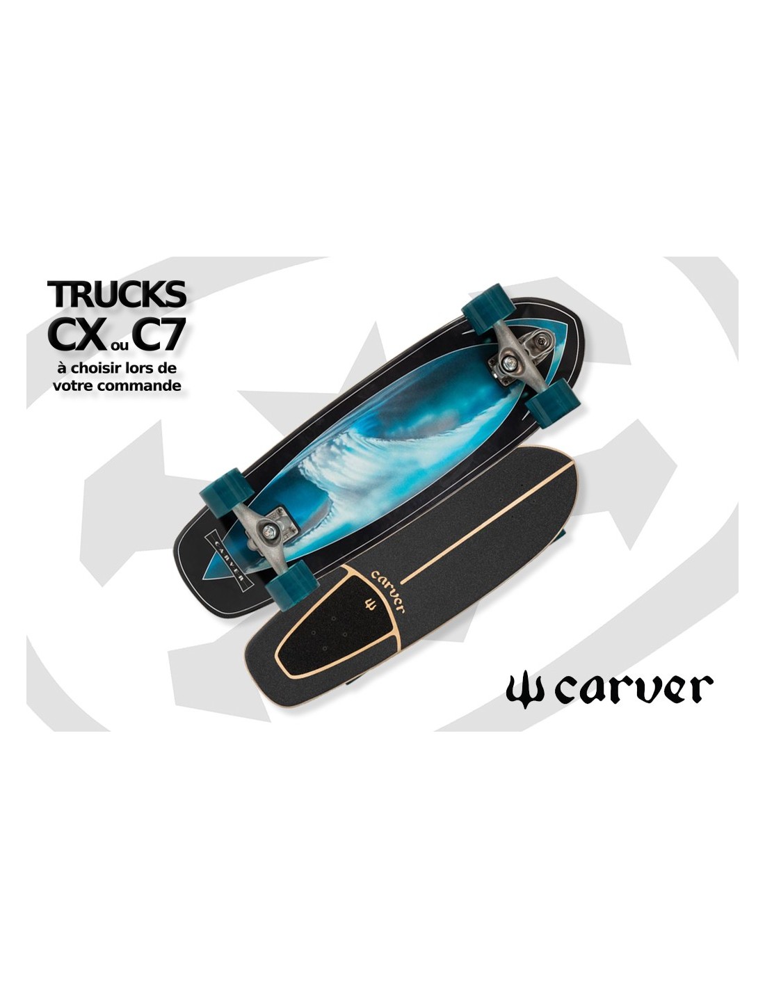 Carver 32 Super Surfer Surfskate 2020 Complete C7 - Carver