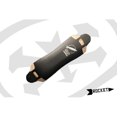 ROCKET Meteor - Black - Plateau de longboard