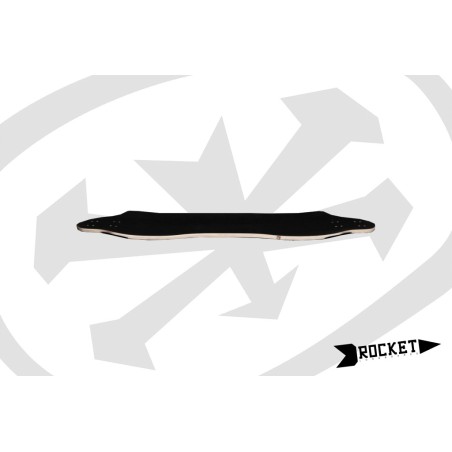 ROCKET Meteor - Black - Plateau de longboard