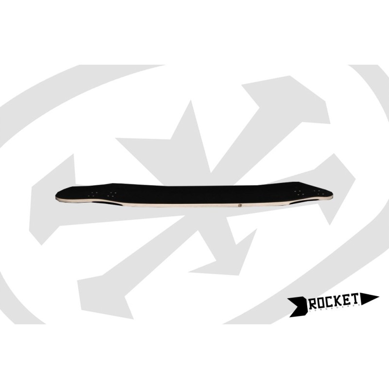 ROCKET Roton - Black - Plateau de longboard