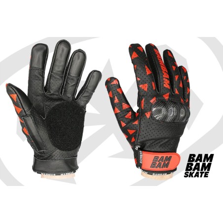 Gant de cuir Classic Black Red