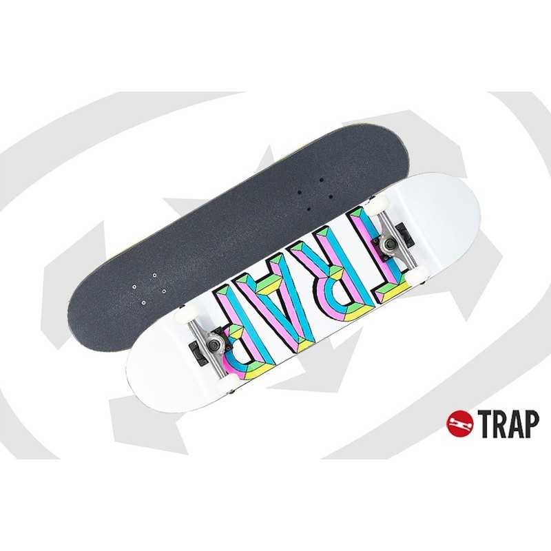 Trap Iron Logo Complete White 7.75", 8" et  8.1"