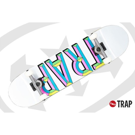 Trap Iron Logo Complete White 7.75", 8" et  8.1"