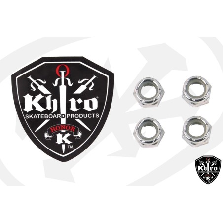 Ecrous pour axes de roues (hanger) avec filet nilon