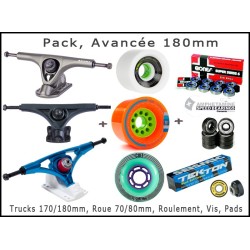 Pack - Trucks Paris 180mm - ABEC11 Zigzag 80a -